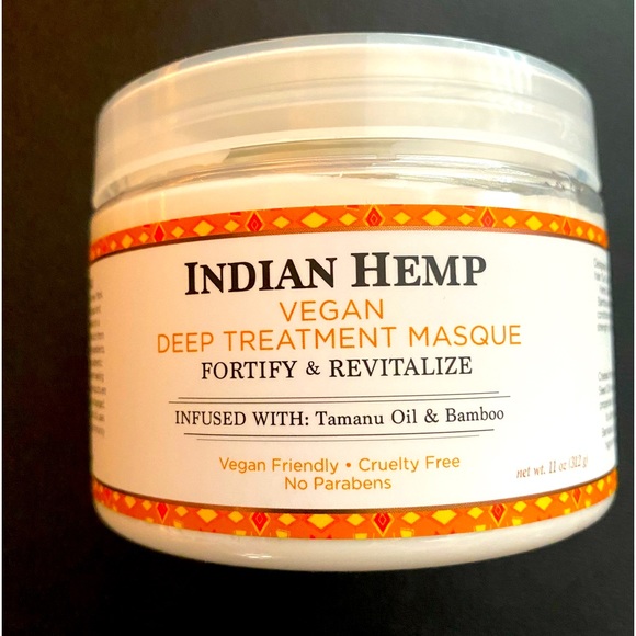 Indian Hemp Vegan Deep Treatment Hair Masque, Fortify and Revitalize - Picture 1 of 4